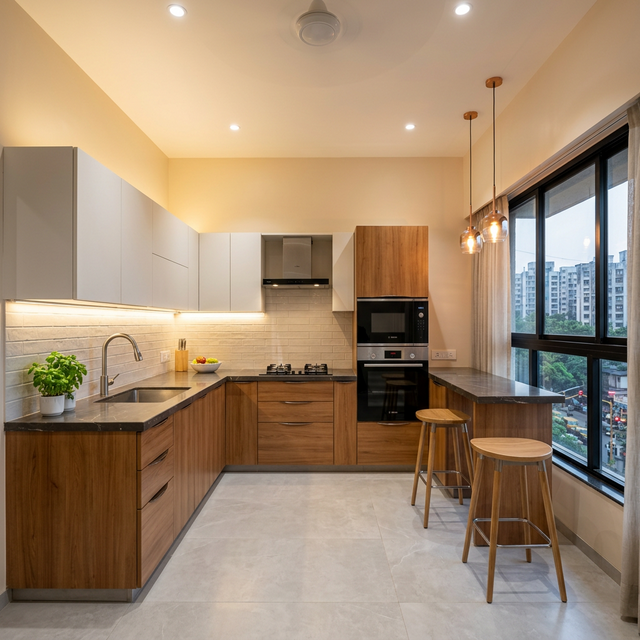 Kitchen — Kurla - Interior painting project by One Painters